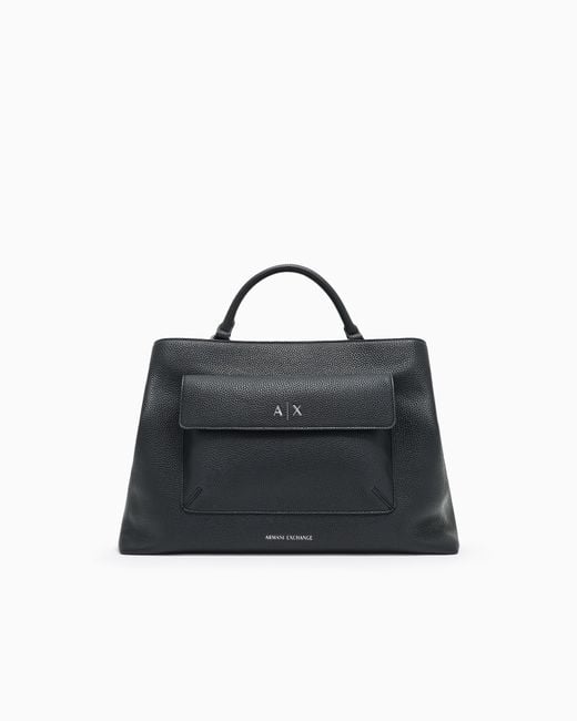 ARMANI EXCHANGE Black Handbag With Shoulder Strap With Logo