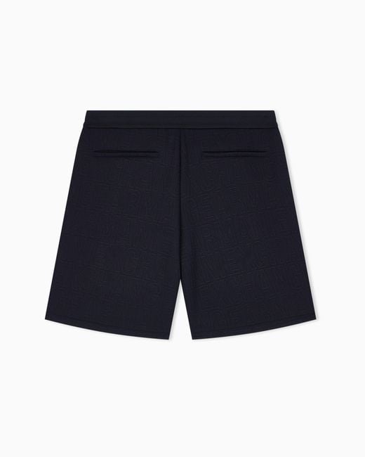 ARMANI EXCHANGE Blue Regular Fit Shorts for men