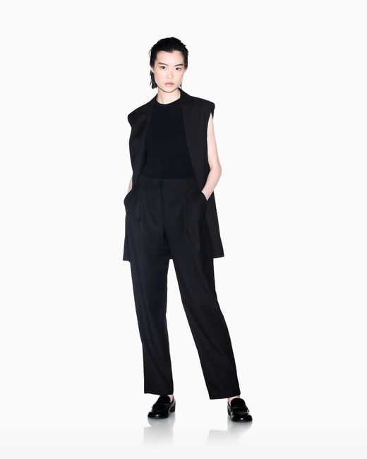 ARMANI EXCHANGE Black Slim-Fit Knit Top