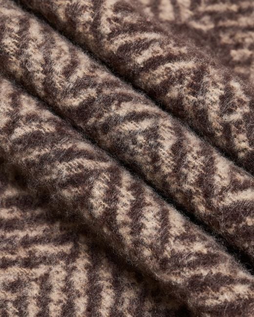 ARMANI EXCHANGE Natural Stole Herringbone Pattern