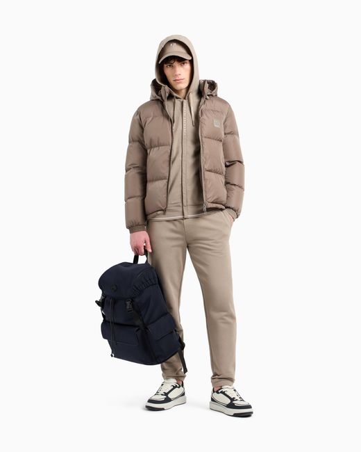 Sudadera Básica Con Capucha Y Cremallera De Felpa Francesa Elástica ARMANI EXCHANGE de hombre de color Natural