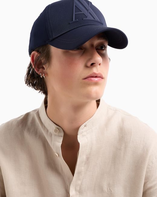Cappello Con Visiera E Logo di ARMANI EXCHANGE in Blue da Uomo