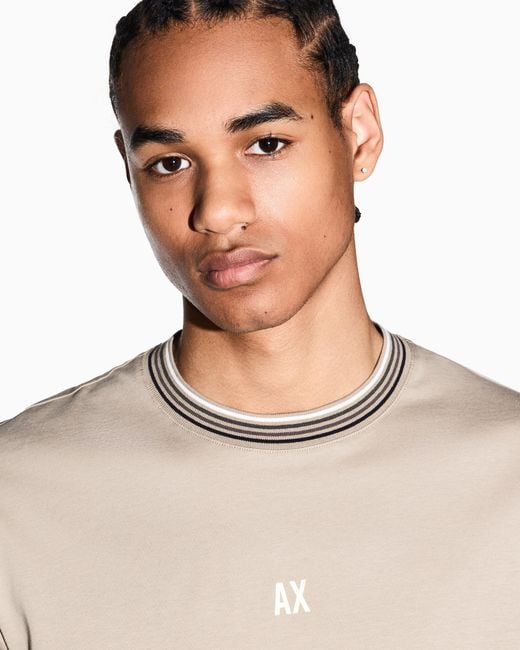 ARMANI EXCHANGE Natural Regular Fit T-Shirt for men