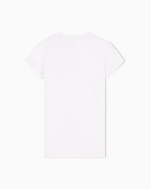 ARMANI EXCHANGE White Slim Fit T-Shirt