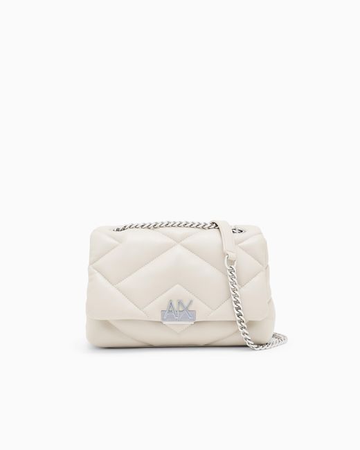 ARMANI EXCHANGE White Crossbody Messenger Bag
