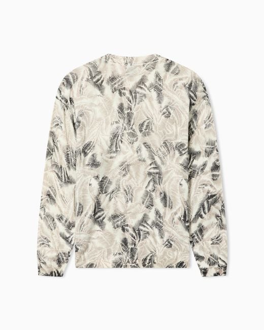 ARMANI EXCHANGE Natural Crewneck Sweater for men