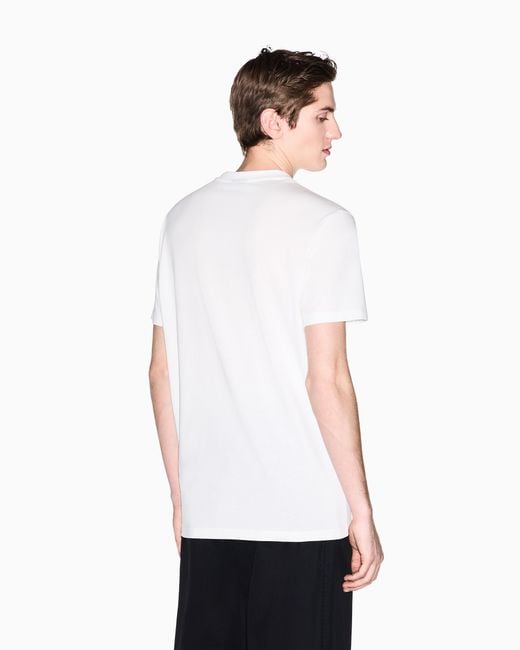 ARMANI EXCHANGE White Regular-Fit T-Shirt for men