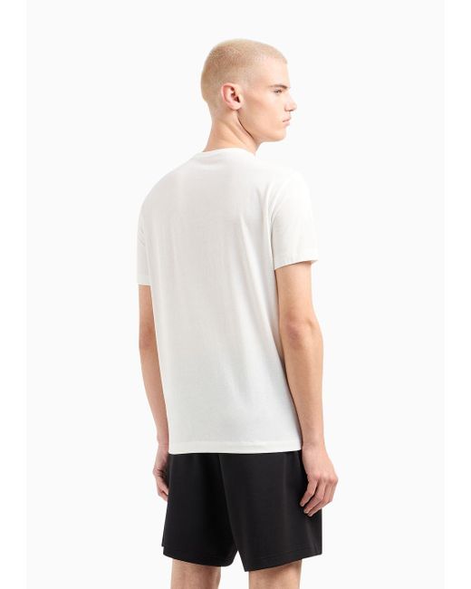 Camisetas De Corte Estándar Armani Exchange de hombre de color White