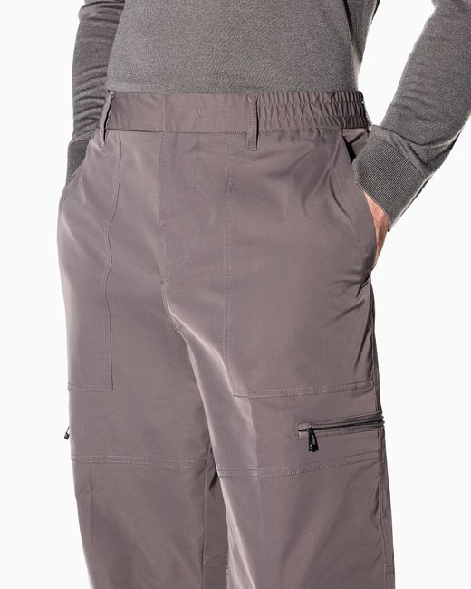 ARMANI EXCHANGE Brown Regular Fit Trousers With Lining for men