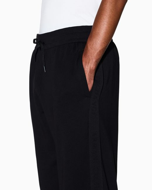 ARMANI EXCHANGE Black Striped Pants for men