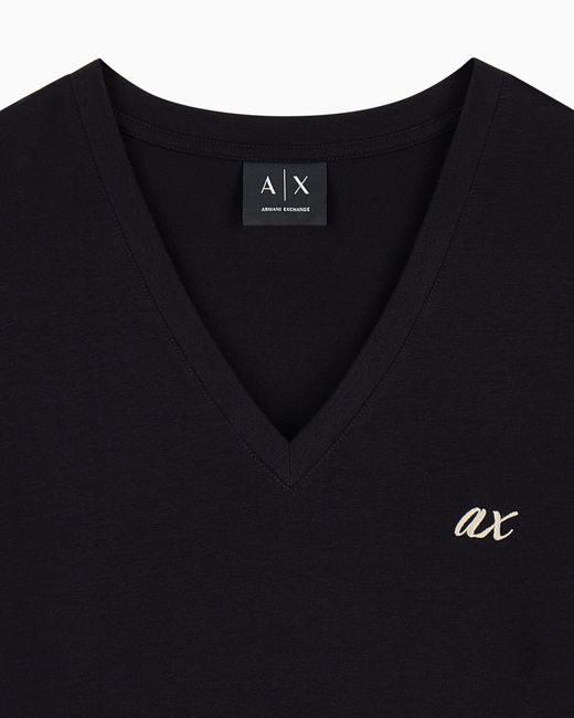 ARMANI EXCHANGE Black Slim Fit T-Shirt