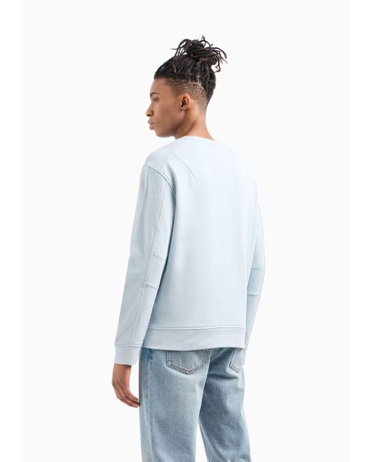 Armani Exchange Sweatshirt Mit Aufdruck in Blue für Herren