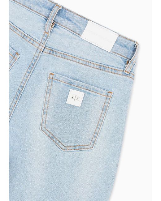 Jeans Droits Armani Exchange en coloris Blue