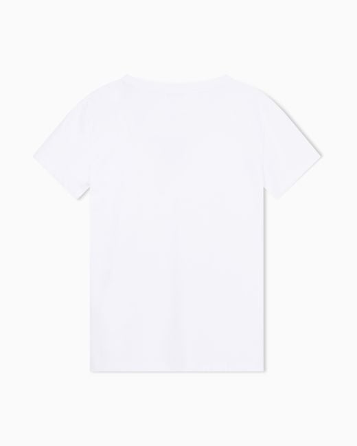 ARMANI EXCHANGE White Regular Fit T-Shirt