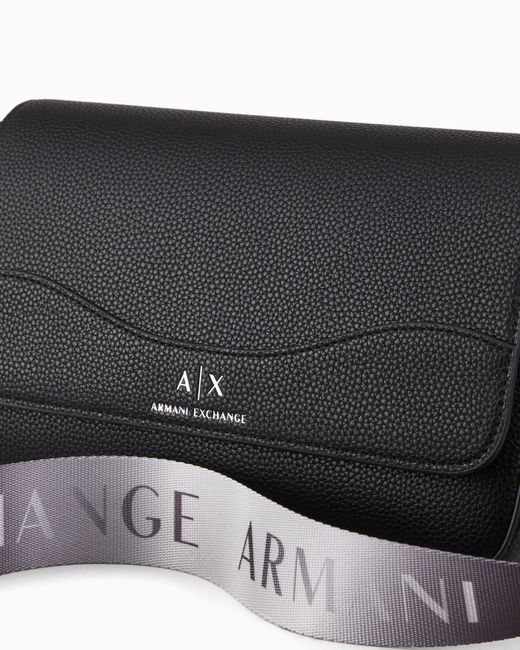 Borsa A Tracolla Con Logo Allover di ARMANI EXCHANGE in Black