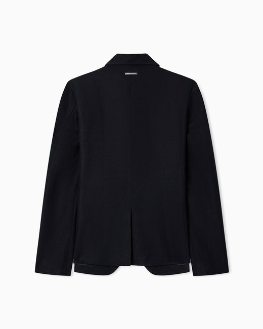 ARMANI EXCHANGE Blue Two-Button Jacket for men