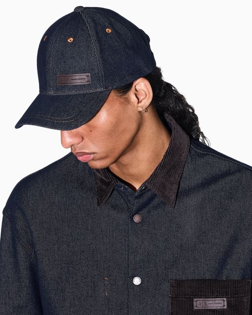 Cappello Da Baseball di ARMANI EXCHANGE in Blue da Uomo