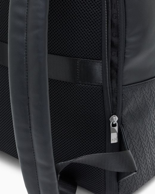 ARMANI EXCHANGE Blue Backpack With An Outside Coating for men