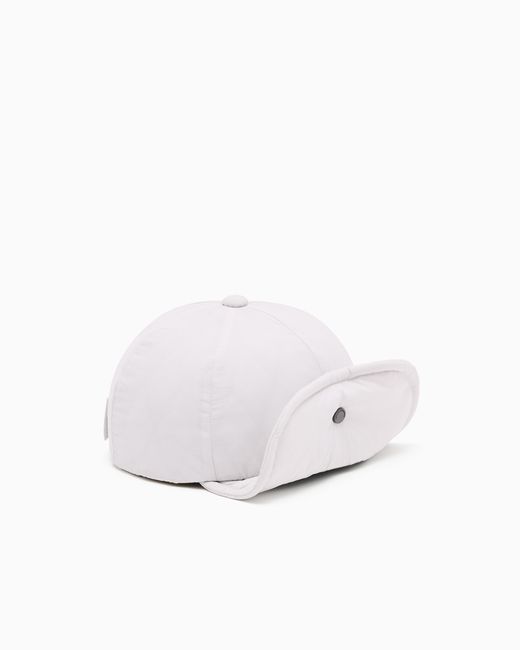 ARMANI EXCHANGE White Padded Hat for men