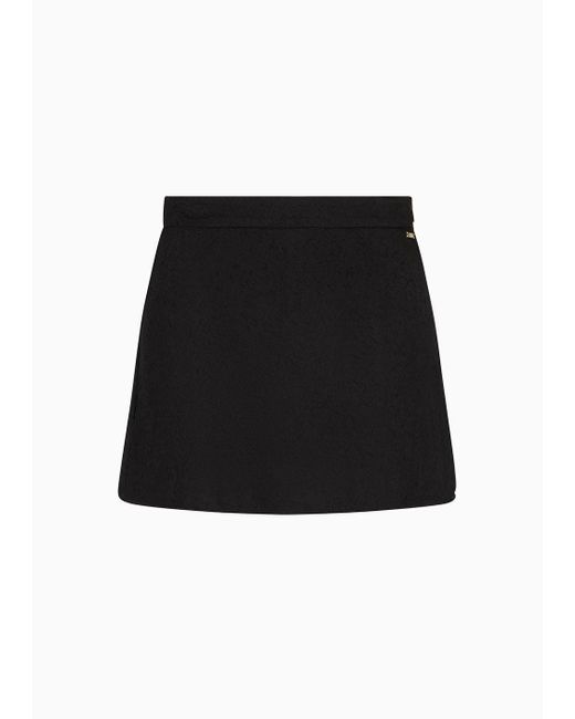 Shorts In Tessuto Jacquard Satinato di Armani Exchange in Black
