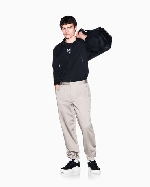 ARMANI EXCHANGE White Cotton Trousers for men