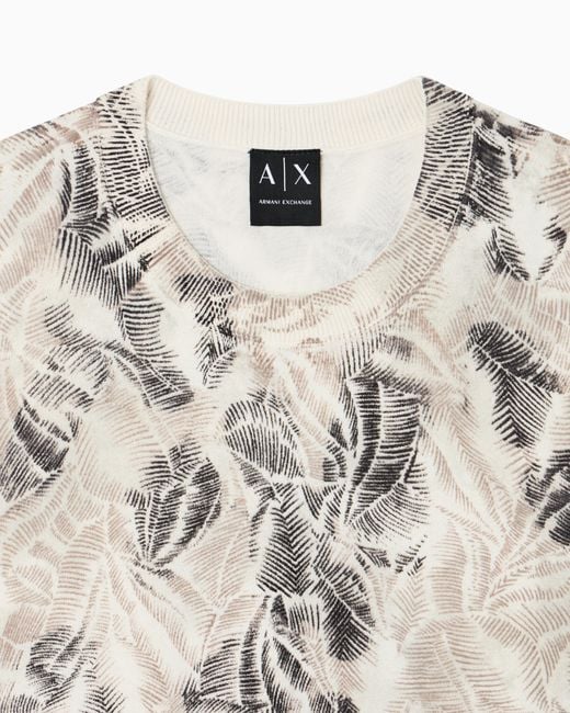 ARMANI EXCHANGE Natural Crewneck Sweater for men
