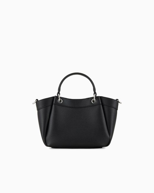 ARMANI EXCHANGE Black Small Handbag With Degradè Shoulder Strap