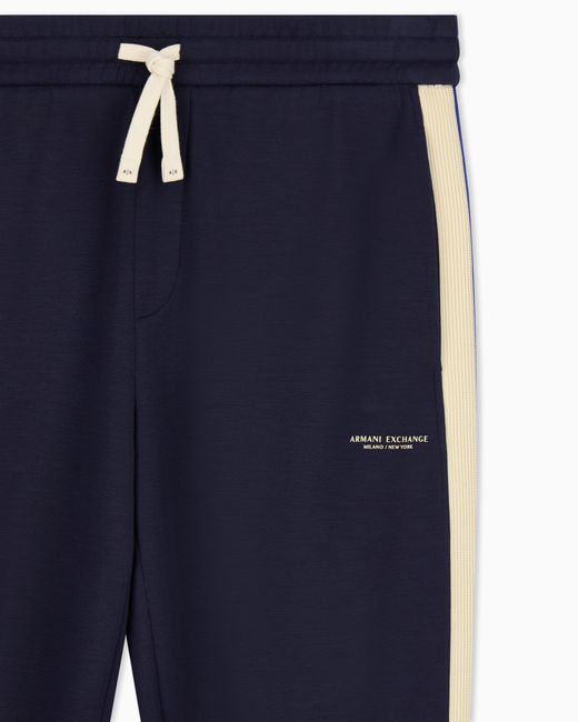 ARMANI EXCHANGE Blue Regular Fit Trousers for men