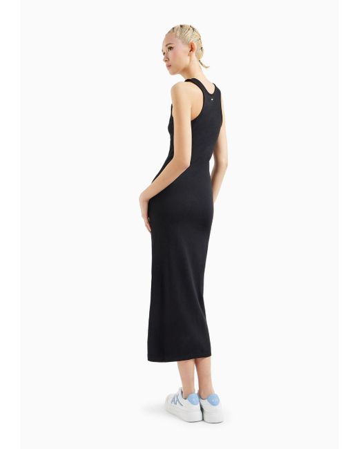 Armani Exchange Black Long Dress