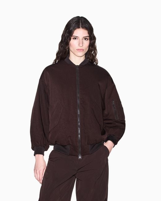 ARMANI EXCHANGE Purple Oversized Blouson Jacket