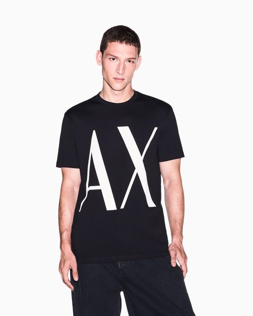 ARMANI EXCHANGE Black Regular T-Shirt for men