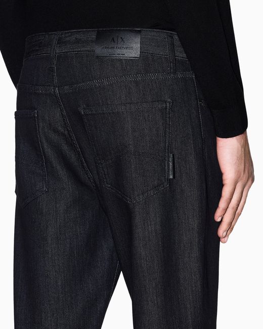 ARMANI EXCHANGE Blue Slim-Fit Five-Pocket Jeans for men