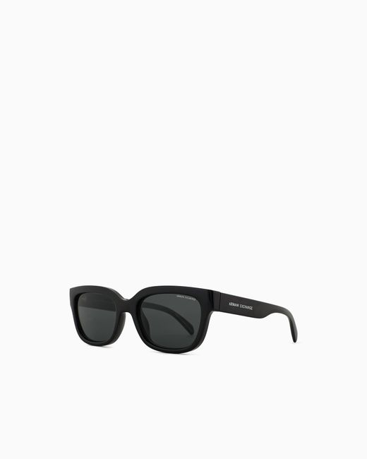 ARMANI EXCHANGE White Irregular-Shaped Sunglasses