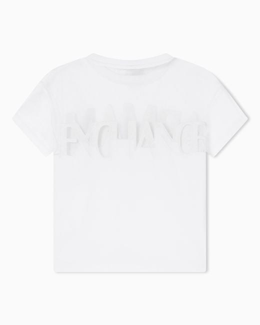 ARMANI EXCHANGE White Regular Fit T-Shirt