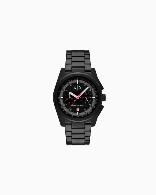 Montre Chronographe En Acier Inoxydable ARMANI EXCHANGE pour homme en coloris Black