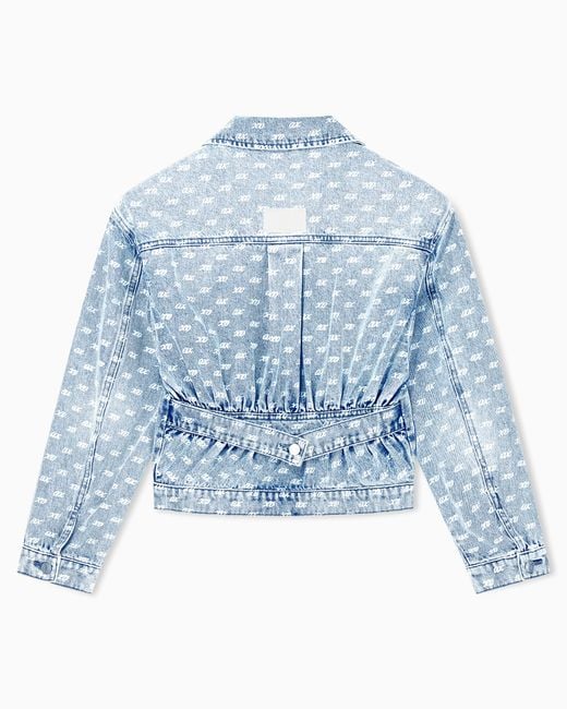 ARMANI EXCHANGE Blue Regular Fit Blouson Jacket