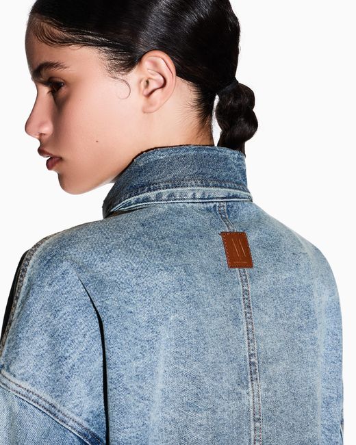 ARMANI EXCHANGE Blue Rigid Denim Jacket