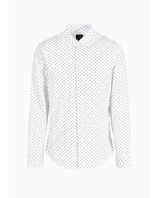 Camisas Informales Armani Exchange de hombre de color White