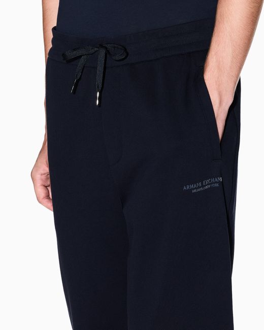 ARMANI EXCHANGE Blue Regular Fit Trousers for men