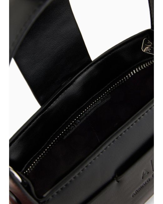 Armani Exchange Black Cross Fabric Minibag