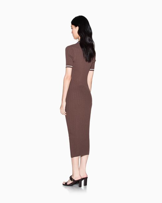 ARMANI EXCHANGE Women's Brown Long Dress