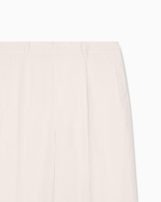 ARMANI EXCHANGE White Cotton Chino Pants for men