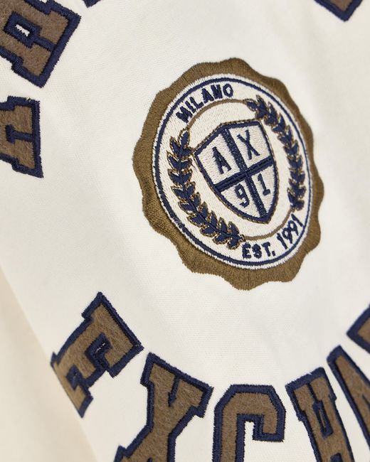 ARMANI EXCHANGE White Regular T-Shirt for men