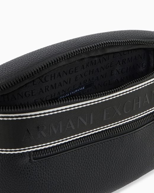 ARMANI EXCHANGE Black Waistbag With Outer Coating for men