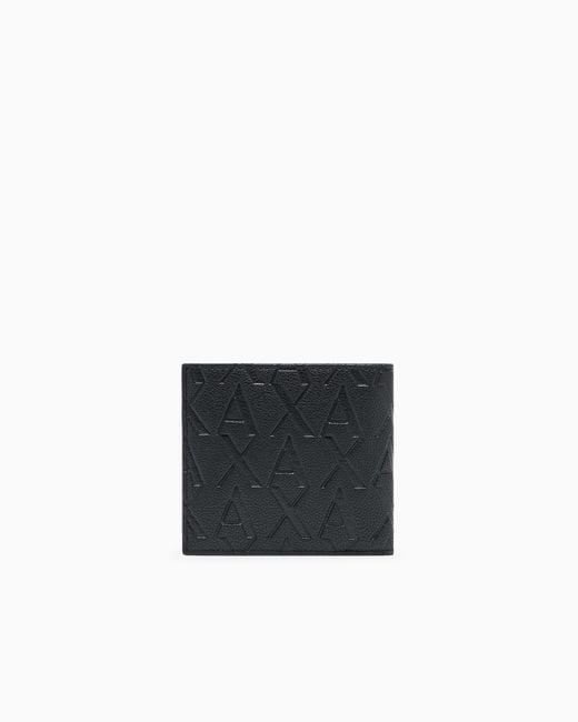 ARMANI EXCHANGE Black Book Wallet for men