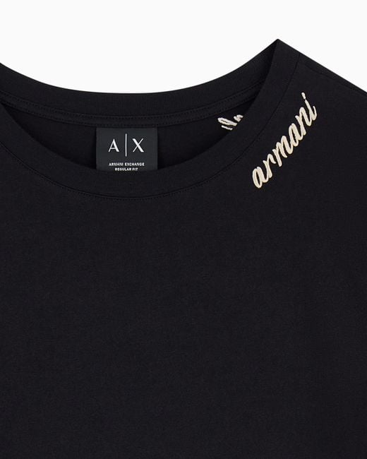ARMANI EXCHANGE Black Regular T-Shirt