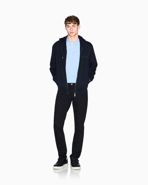 ARMANI EXCHANGE Blue Regular Fit Sweatshirt for men