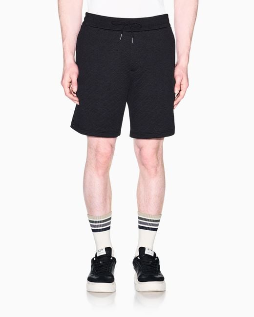 ARMANI EXCHANGE Blue Bermuda Jacquard Stretch Modern Comfort for men