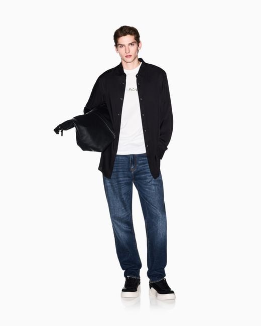 ARMANI EXCHANGE White Slim Fit T-Shirt for men
