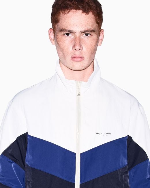 ARMANI EXCHANGE Blue Blouson Jacket for men
